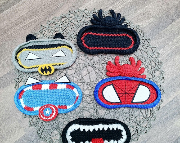 Crochet Eyeglasses Holder Pattern: Superhero Bundle (PDF Pattern)