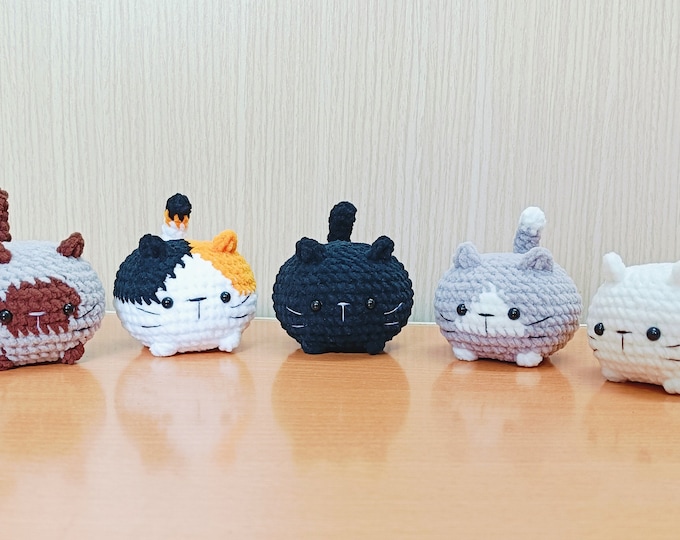 Low Sew Crochet Cat Pattern: Loaf Kitten Amigurumi (US Terms) (PDF Pattern)