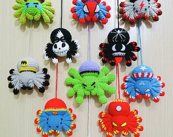 Super-Spider Crochet Pattern: Easy No-Sew Spider (US Terms) (Digital Download)