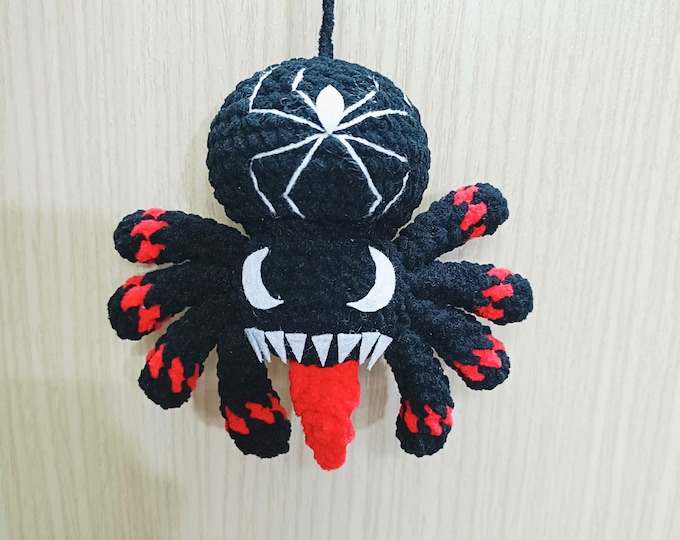 VenOm-Spider Crochet Pattern: Easy No-Sew Spider Amigurumi (US Terms) (PDF Pattern)