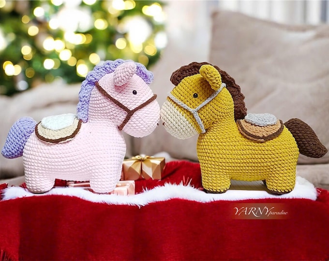 Crochet Horse Plush Amigurumi Pattern (US Terms) (PDF Pattern)
