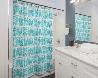 Vintage Pyrex Butterprint Inspired Shower Curtain