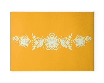 Pyrex Butterfly Gold Inspired Glass Cutting Board
