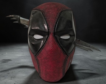 Deadpool Cosplay Helm mit Wolverine Krallen - 3D Gedruckt