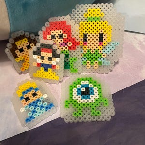 CLEARANCE Princess Monster magic melty (Hama, perler) bead magnets Christmas present gift