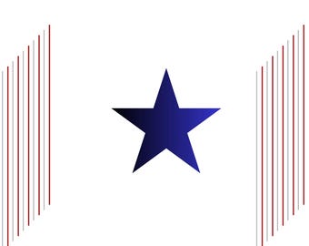 Star and Stripes Wandbild