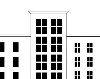 Einfache Gebäude Poster