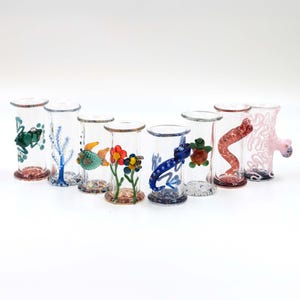 Glassblown Creature Shot Glass - Fun Bar Cart Essentials