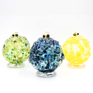 Bar de abejas de jardín de vidrio soplado - Arte de jardín de vidrio