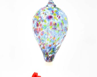 Glass Hummingbird Feeder - Tear Drop Shape