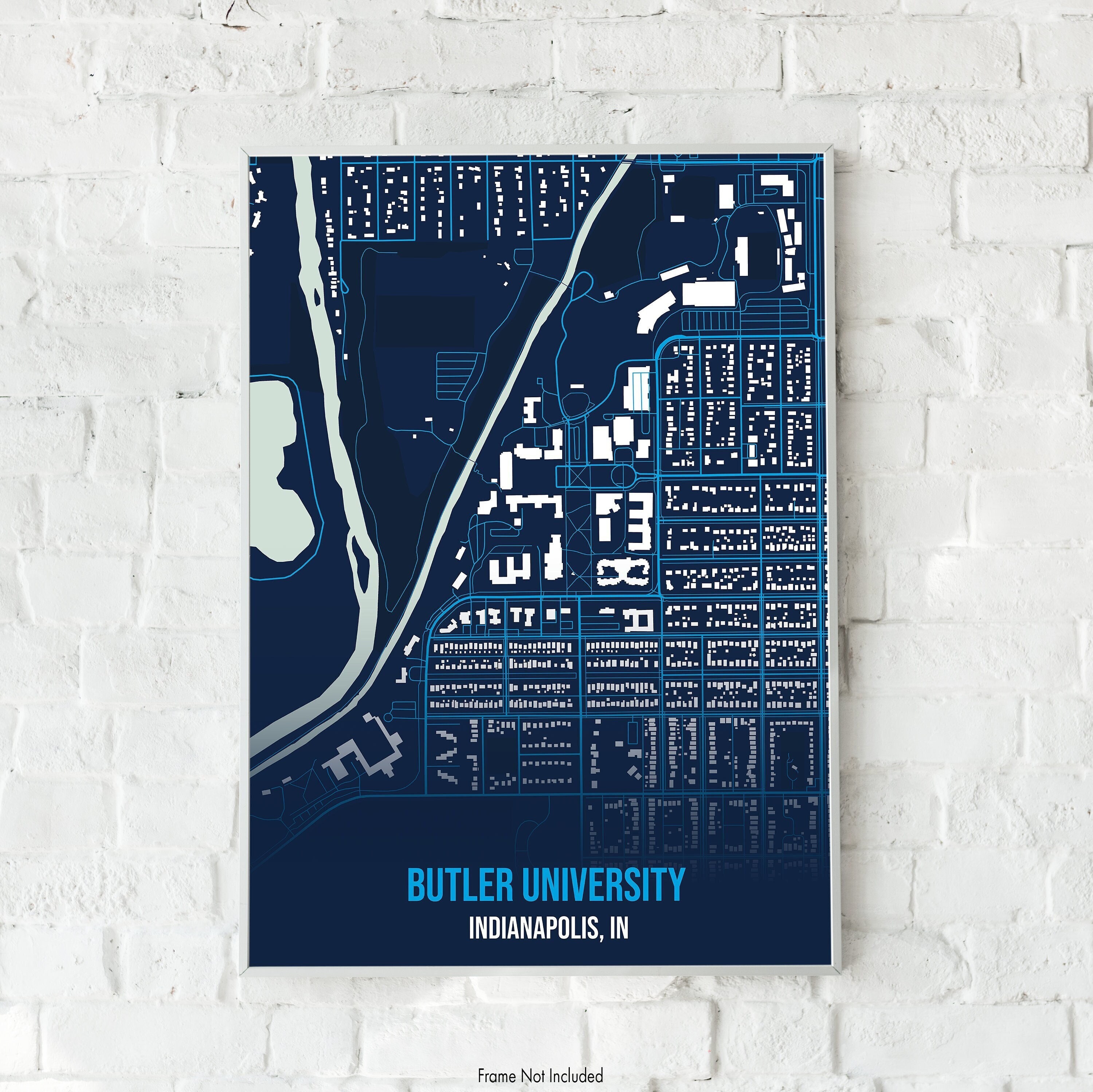 Butler University Campus Map 1500x971