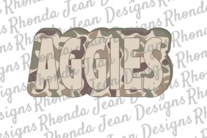 Old School Camo Aggies PNG, Mascot, Team, School Spirit Shirt, Digital ...