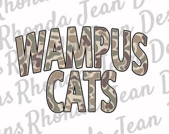 Gatos Wampus de camuflaje de la vieja escuela PNG