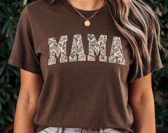 Camo Mama PNG: Women's T-Shirt Design (Digital Download)