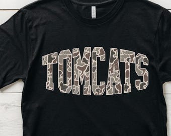 Tomcats Distressed Camouflage PNG, Digital Download, T-shirt Design