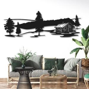 Decorazione da parete in metallo per casa di campagna, decorazione da parete in metallo per baita rustica, decorazione da parete vintage in stile country, cartello da parete per fattoria, decorazione da parete per lodge, decorazione da parete per foresta