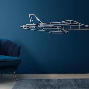 EA-18G Airplane Metal Wall Art, Pilot Gifts, LED Plane Decor, Aviation Wall Sign, Aircraft Metal Art, Travel Theme Wall Art,