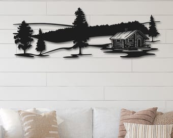 Country House Metal Wall Decor, Farmhouse Wall Sign,