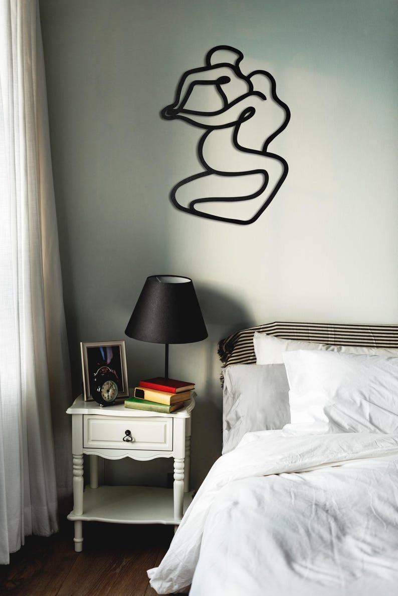 Kamasutra Led Metal Wall Art, Over Bed Erotic Decor, Seductive Wall Art ...