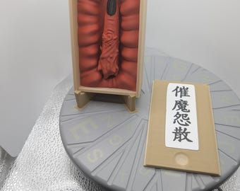 Anime-Style Cursed Finger Prop with Display Case – 3D Printed Collector Piece
