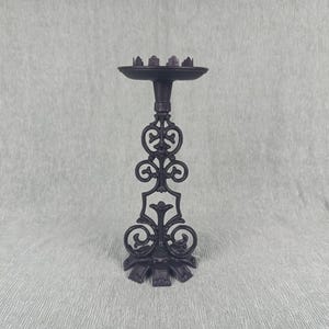Rustic Tall Cast Iron Style Candelabra For Multiple Candle Sizes