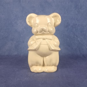 Ceramic Cookie Jar Turnabout Boy And Girl Mouse 1940s Character REPAIRED