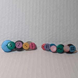 Button Hair Clips