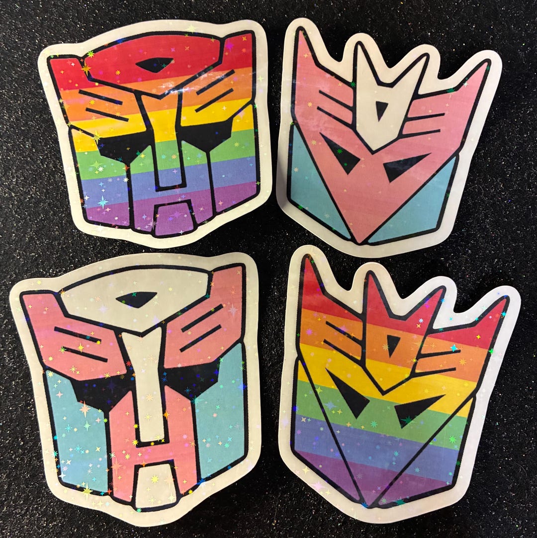 Transformer Pride Stickers! - Etsy
