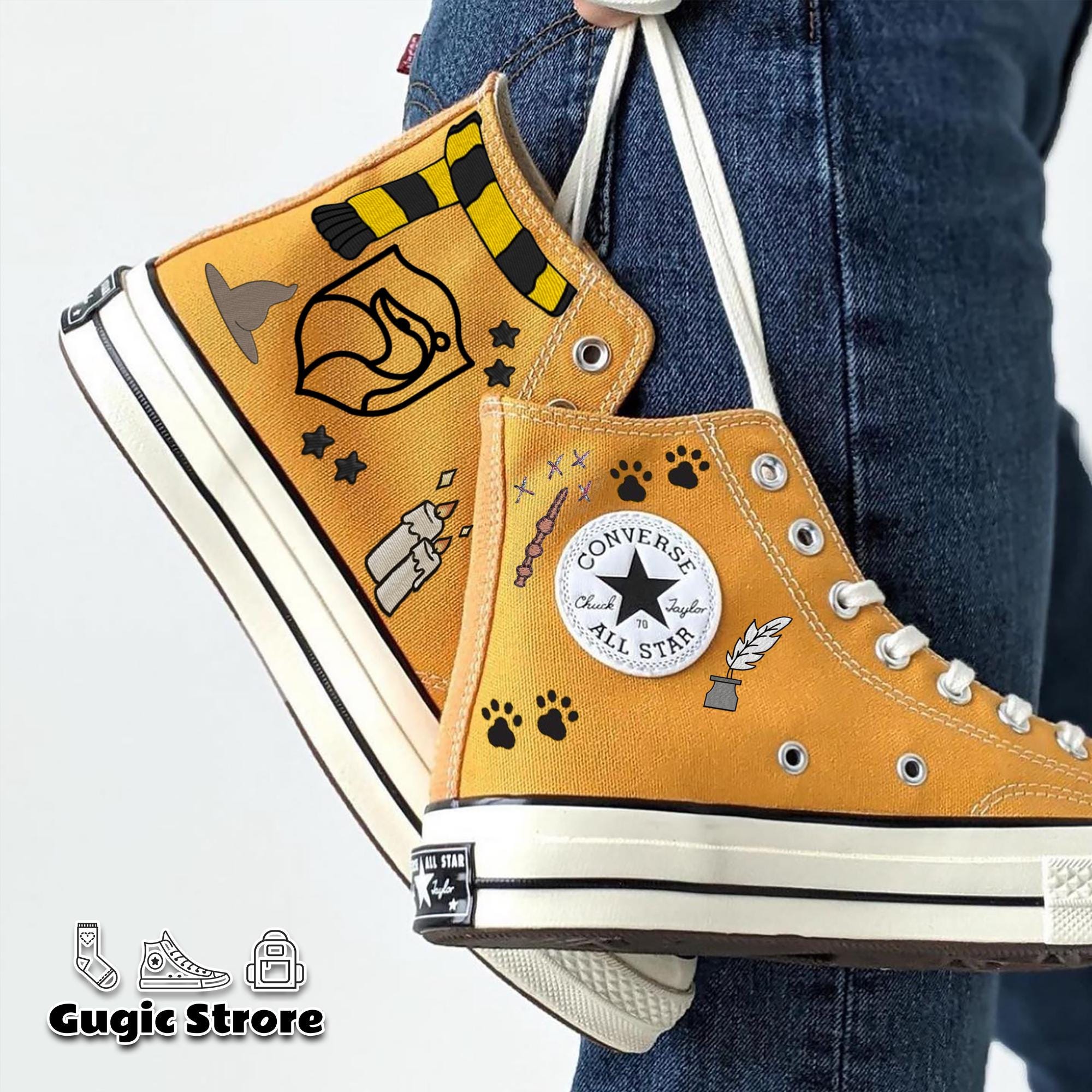 ハリーポッター ルーナ・ラブグッド スニーカー Luna lovegood converse - Etsy 日本