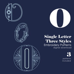 Monogram Embroidery Patterns | Letter O Hand Embroidery Patterns ...