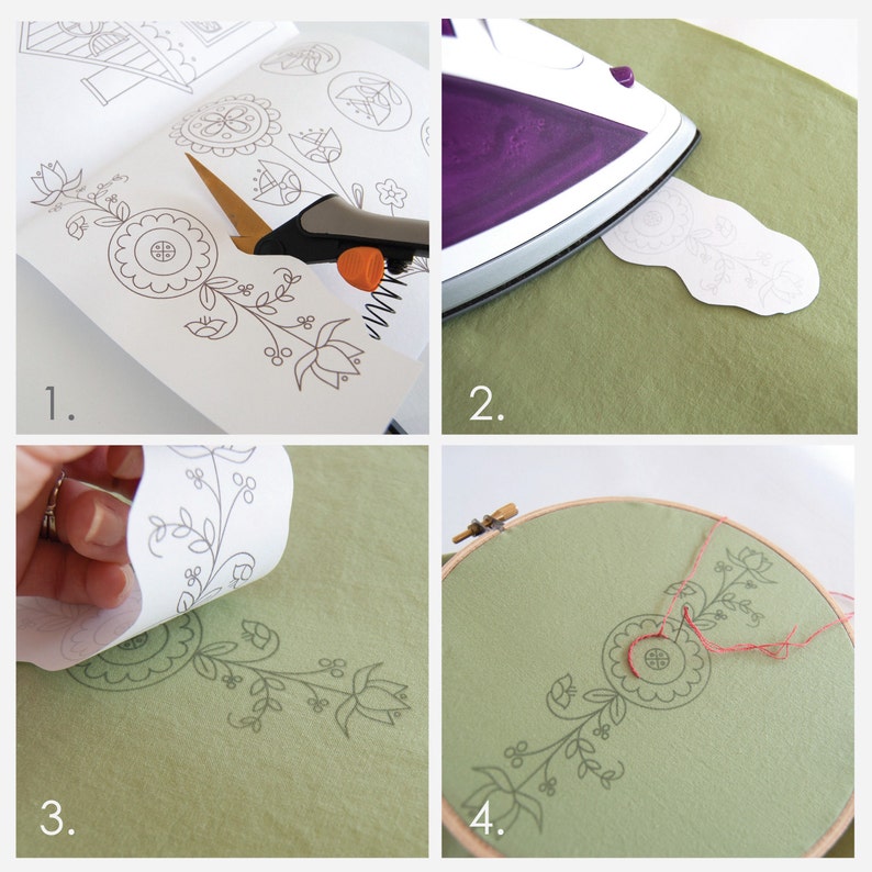 Iron On Embroidery Patterns BOOKSMART Embroidery Transfers Etsy