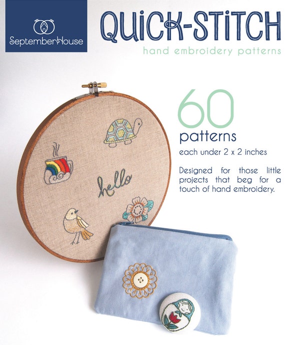 Embroidery Patterns 60 Mini Embroidery Designs PDF Etsy