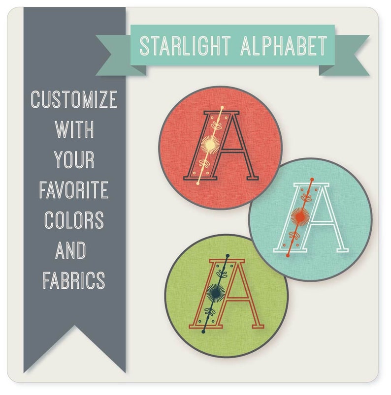 Single Letter Embroidery Pattern Letter A Hand Embroidery Patterns in 3 Styles Alphabet Letter Monogram Designs PDF Download image 3