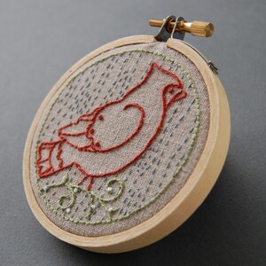 Embroidery Patterns FESTIVE FLOCK Holiday Hand Embroidery Patterns Holiday Birds Embroidery Designs Bird Patterns digital download image 4