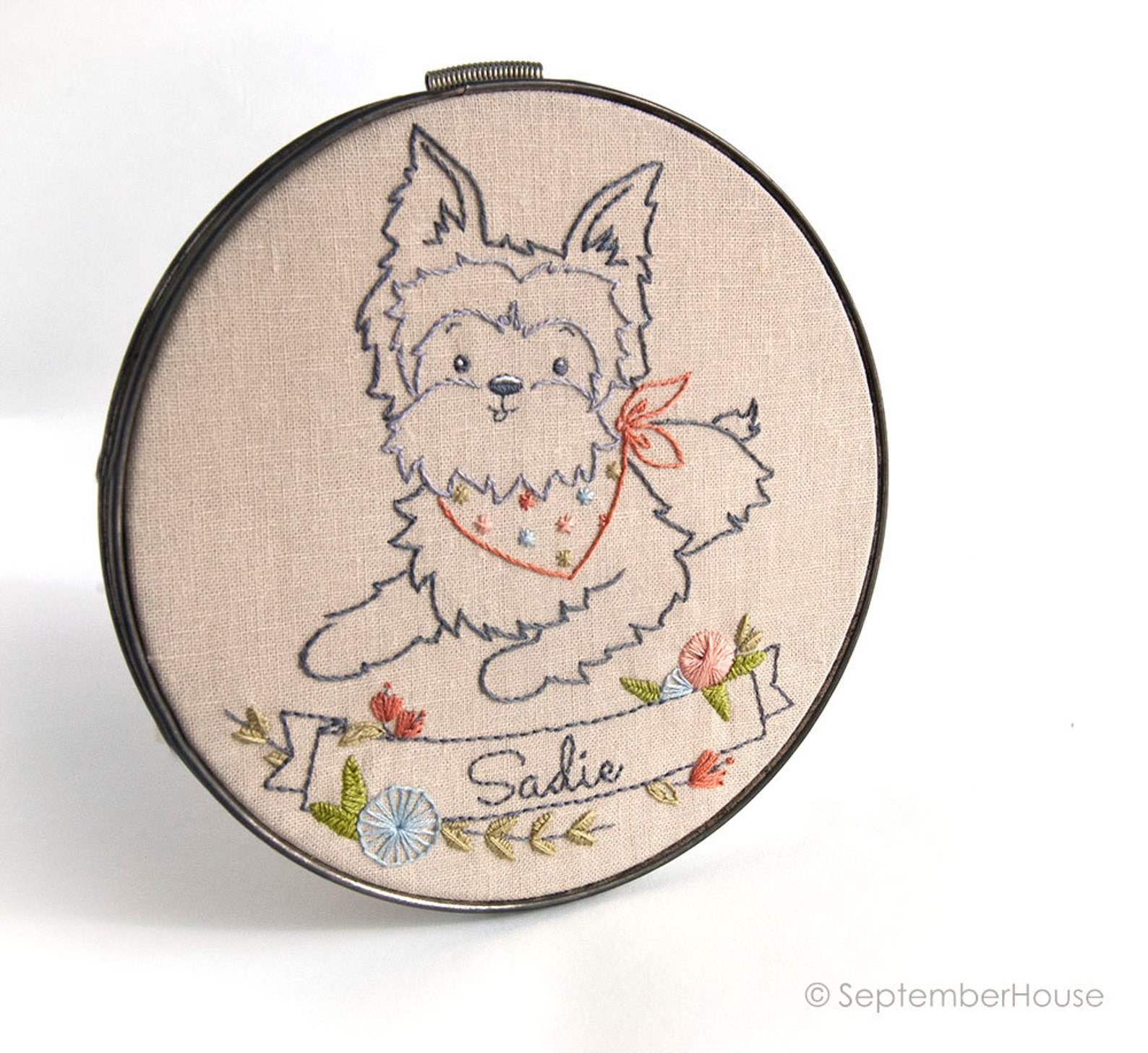 Dog Embroidery Patterns Hand Embroidery Patterns PETITE PUPS Small Dogs ...