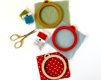 Embroidery Frame for Christmas Ornaments DIY wood frame for hand embroidery embroidery hoop alternative
