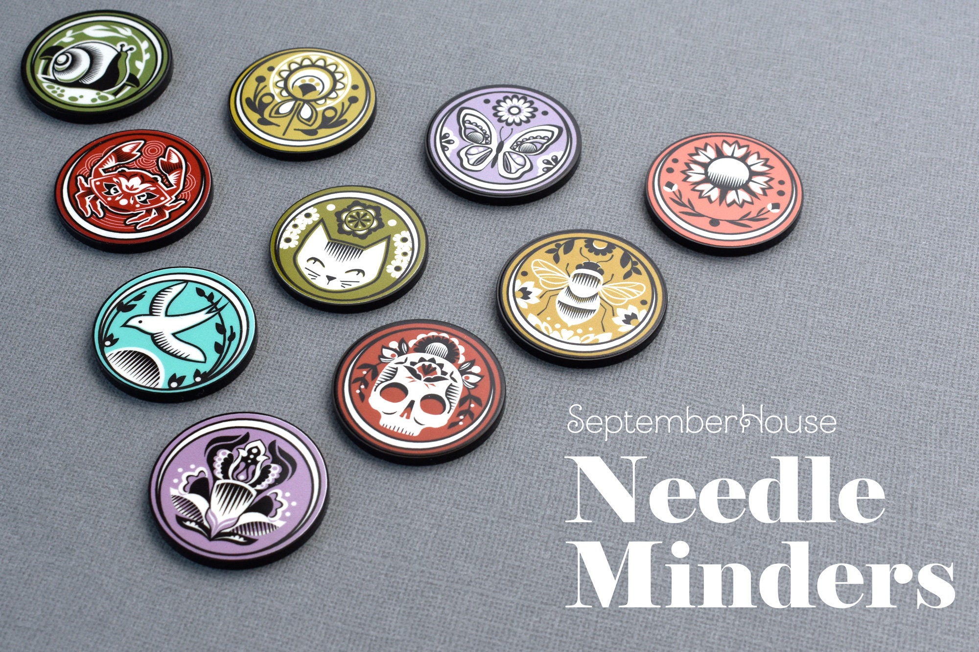 Needle Minder | Magnetic Needle Minder | Cross Stitch | Hand Embroide…
