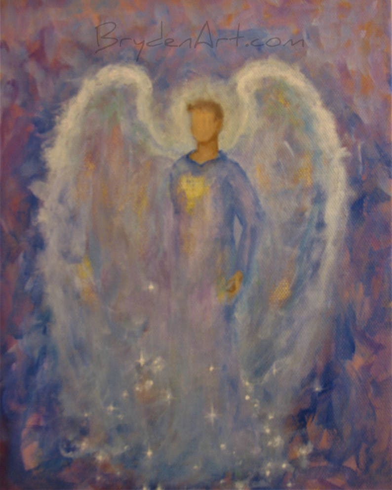 Commissioned Acrylic Painting of YOUR Guardian Angel with image 7