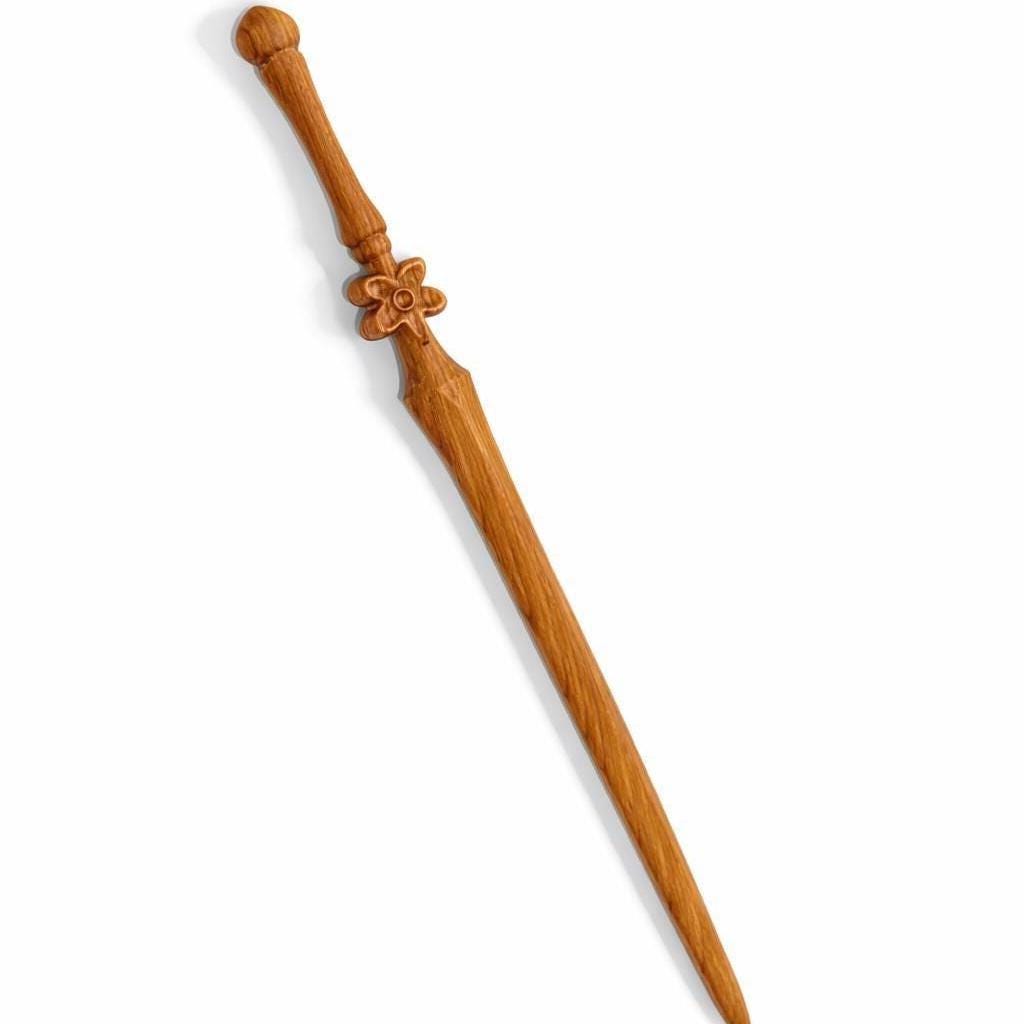 Handmade Peach Wood Sword HairStick: 20cm Taoist Protection spiritual Hair Pin