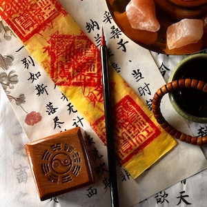 Good Luck Talisman, Handmade Taoist Charm, Custom Arcane & Imperial Talismans, Blessing Charm with Sachet, Personalized Talisman