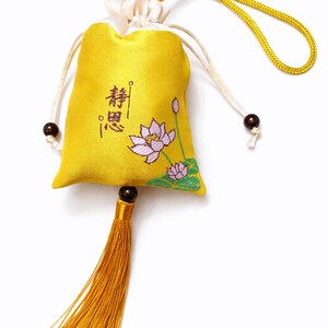 Handmade Taoist Blessed lucky charm: Good Luck Spiritual talisman yellow