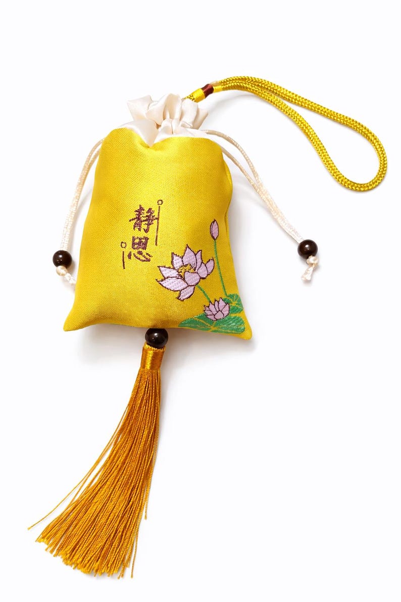 Handmade Taoist Blessed lucky charm: Good Luck Spiritual talisman yellow