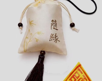 Handmade Taoist Health Blessing Talisman: Spiritual Prayer Charm for Well-Being