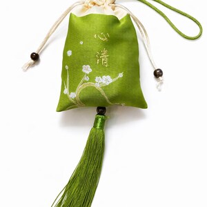 Handmade Taoist Blessed lucky charm: Good Luck Spiritual talisman green