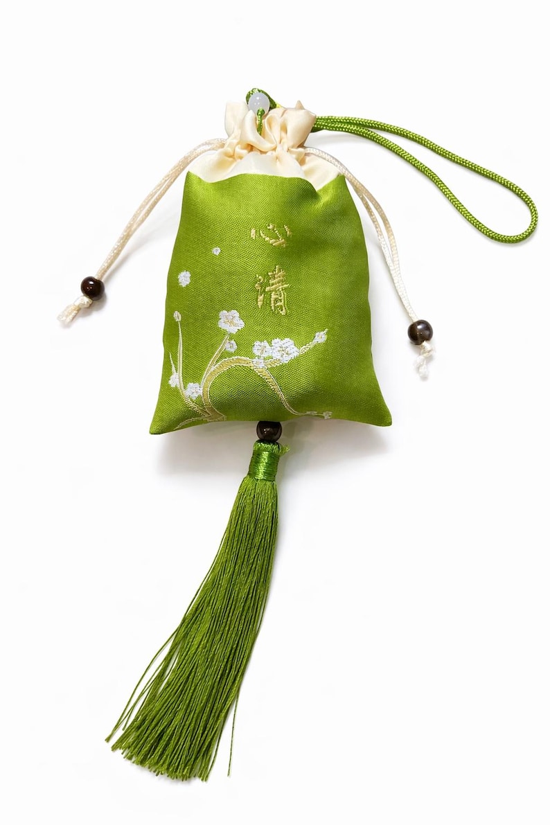 Handmade Taoist Blessed lucky charm: Good Luck Spiritual talisman green