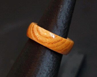 Anillo de madera de roble (talla 7.5 EE. UU.) - Hecho a mano - Duradero - Hipoalergénico - Alianza de boda/compromiso