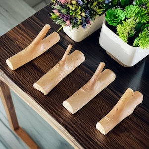 Wooden solid hooks, rural windbreaker racks, farmhouse wall hooks, creative branch hooks, Nordic solid wood hooks, wooden hangers