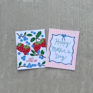 Tarjetas navideñas pintadas a mano
