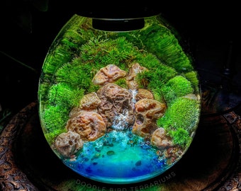 Ocean Cove Night-Lightarium Table Lamp: Enchanting Marine Terrarium with LED Light - Perfect for Gifting