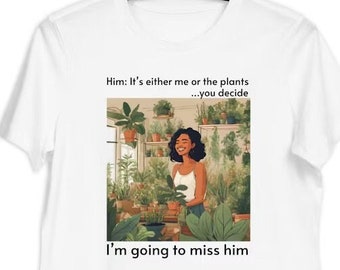 Green Thumb Giggle Tee: ‘Plants Over Partners’ Edition Women's Relaxed T-Shirt